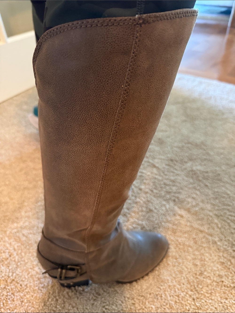 Over-the-Knee Riding Boots in Brown - Sleek Tall Style